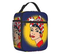 ZGHQHCDRH Venezuela Arepa Je Mange des Aliments Traditionnels Arepas 7 étoiles Sac à Lunch Isotherme VZLA Fourre-Tout Portable pour boîte de Nourriture Scolaire