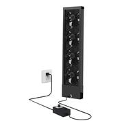 ZGHQHCDRH Ventilateur Extracteur Rétractable Fenêtre, Ventilateur Vertical Porte Fenêtre, 2800RPM Silencieux, Vitesse Variable, Installation Sans Perçage Chambre Cuisine Bureau Salle Bain(65-70cm)