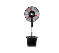ZGHQHCDRH Ventilateur sur pied, Ventilateur de brumisation oscillant industriel, ventilateur sol mobile avec base lestée(65cm)