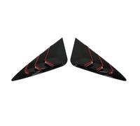 ZGHQHCDRH Volet Fenêtre Arrière Voiture Accessoires de Voiture pour Toyota Harrier Venza 2022 2023, Volets de Lunette arrière, Garnitures de Protection(Black Red)