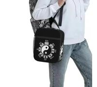 ZGHQHCDRH Yin Yang Symbole Tai Chi Bagua Feng Shui Cadeau Zen Chinois Essentiel Lunch Bags Sac à Lunch isolé Sac à Lunch Sacs de Pique-pour Femme Travail