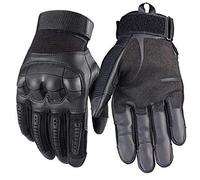 ZGHYBD Tactical Gloves-Indestructible, Warm, Waterproof, Full Finger Finger Hard Knuckle Gloves for Hunting, Shooting, Motorcycle, Cycling, Hiking, Lumbering Heavy Industry M Black