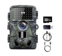 ZGJIAJU Caméra De Chasse HD 60mp, WiFi 4K, avec Carte Micro SD 32 Go, Vision Jour Et Nuit, Surveillance De La Faune dans L'arrière-Cour Et La Ferme Clair Facile