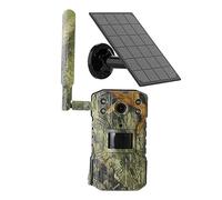 ZGJIAJU Caméra De Détection De Mouvement De Faune Étanche De Caméra De Suivi De Chasse Solaire avec Vision Nocturne Clair Facile(with 32G Memory Card)
