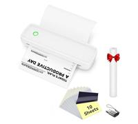 ZGJIAJU Imprimante Thermique Portable sans Encre A4, Pochoir De Tatouage, Bluetooth, USB, for Ordinateur Portable, Transfert De Tatouage Impression Claire(Printer-Tattoo Paper)