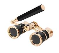 ZGJYSP Jumelles Vintage avec poignée,Jumelles de Lunettes de théâtre d'opéra décoratives pour Dames-Noir (Noir)
