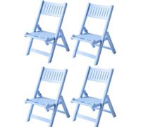 ZGLUZP Lot de 4 supports de téléphone pliables bleu ciel pour chaise de bureau, support de téléphone portable, station d'accueil de bureau universelle pour bureau, supports de téléphone portable