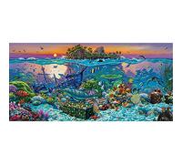 ZGmaxCL DIY 5D Broderie Diamant Grand Format Le Monde Sous-Marin Tableau Decoration Murale Salon 120x50cm