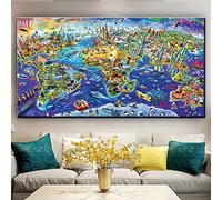 ZGmaxCL DIY 5D Diamond Painting Peinture Diamant Mer et Terre Decoration Murale Salon Moderne 110x60cm