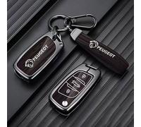 ZGNBKLS Porte Clef Voiture pour Peugeot 5008 2020-2023, Durable Porte Clé Voiture Accessoires pour Clés de Voiture,C-Black