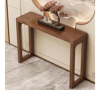 ZGNMK Entryway Console Table, Sofa Tables, Entry Hallway Table with Thicker Desktop, Behind Couch Tables for Hallway Foyer(Walnut,100x30x85CM)