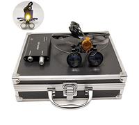 Zgood Loupes Jumelles en verre optique avec éclairage LED 3 W et boîte en aluminium Noir 3,5 x 420 mm