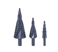 ZGPOSQKZSC 4-12 4-20 4-32mm HSS Cobalt Step Drill Bit Set Nitrogen High Speed Steel Spiral for Metal Cone Triangle Shank Hole Metal Drill