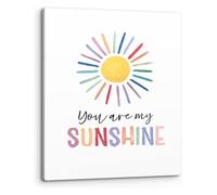 ZGPOSQKZSC Inspirational Quote Wall-Art You Are My Sunshine Boho Sun Sunshine Print Canvas Painting Artwork for Home Teens Girls Bedroom Living Room Nursery Classroom(Unframed,12x18inch(30x45cm))