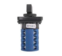 ZGPOSQKZSC Interrupteur rotatif marche-arrêt-marche 3 positions 4 phases 20 A 500 V double vitesse démarreur électronique petite plaque commutateur à cames inverseur LW8-20