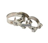 ZGPOSQKZSC Lot de 10 colliers de serrage puissants en acier inoxydable 304 for tuyaux d'échappement, air et eau, 80-85 mm