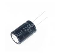 ZGPOSQKZSC Lot de 10 condensateurs électrolytiques en Aluminium, 3300uF, 16V, 3300MFD, 16VDC, 13 x 20 mm, radiaux, 3300mf16v, 3300uf16v, 16v, 3300mf, 3300uf