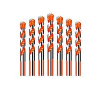 ZGPOSQKZSC Threaded Woodworking Tools Triangle Tungsten Steel Wall Concrete Drill Bit Household Marble Overlord Drill Power Tools(10mm)