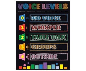 ZGPOSQKZSC Voice Volume Chart for Students - Classroom Rules Noise Level Poster, Teach Appropriate Volume Educational Tool for School, Homeschool, and Library Use(Unframed,12x18inch(30x45cm))