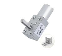 ZGPOSQKZSC Worm Gear JGY370 Reduction Electronic Starter Single Long Axis D Axis Can Be 25KG.CM Self-Locking Fixed Bracket 30RPM_12V