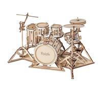 ROBOTIME Puzzle 3D en bois pour adultes – Kit batterie à assembler, cadeau déco maison