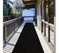 ZGR Tapis de Couloir 0,6 x 1,8 m, pour intérieur/extérieur, Couloir, Cuisine, entrée, Chambre à Coucher avec Envers en Caoutchouc Naturel antidérapant, Noir, personnalisé