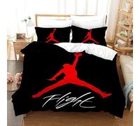 ZGRTZH Parure de Lit 240 x 260 Adulte Basket Housse de Couette 2 Personnes avec Fermeture Éclair Doux Respirant Microfibre Housse de Couette One Piece et 2 Taie d'oreiller 65x65cm