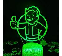 ZGSBT 3D Illusion Lampe Led Veilleuse Fallout Pip Jeu Marque Cadeau Créatif Pour Ami Lave Chambre Chevet Décoration Pour Enfants Garçons Filles