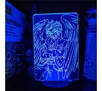 ZGSBT Lampe Illusion 3D Led Veilleuse Boku No Hero Academia Anime Visual My Hero Academia Hawks Figure Pour Enfants Cadeau De Noël Chambre Décor Lampe De Bureau