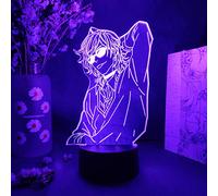 ZGSBT Lampe Illusion 3D Veilleuse LED Acrylique Bl Anime Yarichin Crawn Club Yuri Ayato Lumière Pour Ameublement Chambre Yarichin Captic Club Lampe Yaoi Art