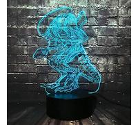 ZGSBT Lampe Illusion 3D Veilleuse LED Action Film Alien Vs Predator Prometheus Usb Lampe 7/16 Couleurs Changeantes Cool Boy Jouet Chambre Décoration Pour Garçons Et Filles