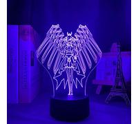 ZGSBT Lampe Illusion 3D Veilleuse LED Anime Fairy Tail Erza Scarlet Pour Meubles De Chambre Cadeau D'anniversaire Pour Enfants Manga Fairy Tail Chambre Lampe De Table De Chevet