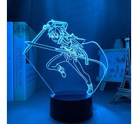 ZGSBT Lampe Illusion 3D Veilleuse LED Anime Lampe Épée Art En Ligne Kirito Figure Ameublement Chambre Cadeau D'anniversaire Pour Intérieurs Manga Sao Cadeaux créatifs de Noël pour garçons et filles