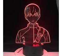 ZGSBT Lampe Illusion 3D Veilleuse LED Haikyuu Volley-Ball Junior Anime Pour Étude Événement Prix Cadeaux À Distance 7 Couleurs Lampe De Table À Langer Cadeau De Vacances D'Anniversaire Garçon Fille