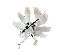 ZGSLWS T13 8 Figurines d'action d'anges ailés Outil d'animation Robot factice Mobile Multi-articulé imprimé en 3D Cadeau for Adulte(White)