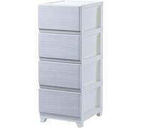 ZGSSOPTU Bacs de rangement en bois pour armoire, tiroir, salon, chambre à coucher, table de chevet (gris, 4 couches)