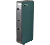 ZGSSOPTU Meuble de rangement étroit pour salle de bain avec roulettes pour ranger des lieux. Tiroirs latéraux compacts, papier toilette, (vert, quatrième étage)