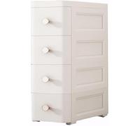 ZGSSOPTU Meuble de rangement fin pour salle de bain, 25 x 38 x 67 cm, étagère mobile pour bureau, cuisine, chariot coulissant, petit coin (blanc)