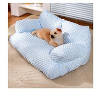 ZGSYH Canapé-lit Doux et rafraîchissant pour Chat, canapé d'été en Soie glacée pour Chiens et Chats, canapé Respirant, Amovible et Lavable pour Animaux de Compagnie avec Fond antidérapant (Couleur :