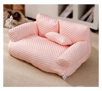 ZGSYH Canapé-lit Doux et rafraîchissant pour Chat, canapé d'été en Soie glacée pour Chiens et Chats, canapé Respirant, Amovible et Lavable pour Animaux de Compagnie avec Fond antidérapant (Couleur :