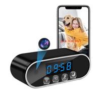 ZGSZ Caméra Cachée Wi-FI 5G HD 1080P Mini Caméra Espion WiFi, Horloge WiFi Camera Cachée avec Vision Nocturne et Détection de Mouvement, Prise en Charge de l'application de Visualisation