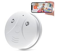 ZGSZ Caméra Cachée WiFi 2,4/5G, Caméra Espion Cachée dans Un Détecteur de Fumée, Mini-Camera Espion Cachée WiFi HD 1080P avec Vision Nocturne, Détection de Mouvement et Enregistrement en Boucle