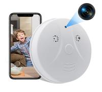 ZGSZ Caméra Cachée WiFi 5G, Caméra Cachée dans Un Détecteur de Fumée, Mini Caméra Cachée Wi-FI HD 1080P, Caméra Espion Wi-FI avec Vision Nocturne, Détection de Mouvement et Enregistrement en Boucle