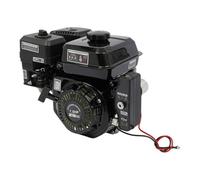 ZGUOEOUO Moteur à essence 7,5 CV, 4 temps, démarrage électrique, noir | Fer en aluminium, silencieux, 210 cc, noir, refroidi par air, 40 x 32 cm, pour petits appareils et bricoleurs