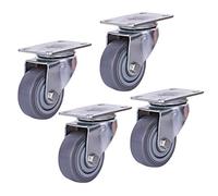 ZGUOUZANTYE Capacité de Charge résistante la Roue 300kg Roulette Frein Pivot for des tuiles stratifié Tapis planchers Bois Franc(4 Swivel,4inch)