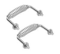 ZGUZMCMK 1 Poignée Ressort Accessoire Remplacement Poignée Barbecue Spirale Poignée pour Poêle Gril Foyer Boulonnée Adaptée Cuisine Maison Taille, 2 Pièces