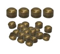 ZGUZMCMK 100 Embouts de Vis M4 pour Douilles de Lampes, Plafonniers, Caches, Pièces de Lampes, écrous Décoratifs En Fer Fileté pour Appliques Murales, Suspensi, Bronze