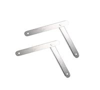 ZGUZMCMK 2 Pièces Renfort D'échelle, Entretoise Métallique de Support Fixe, Charnière de Positionnement, Accessoires D'échelle en Aluminium, Marches Pl, Blanc