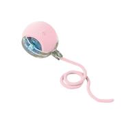 ZGUZMCMK Balles Interactives pour Chats Jouets Automatiques Jouets Électriques Déplacement Intelligent Auto-arrêt Silicone Chargement Convient à Chats D'Intéri, Rose
