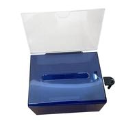 ZGUZMCMK Boîte à Acrylique, Urne Verrouillable, Boîte à Suggestions, Boîte de Collecte, Conception Anti-poussière pour Un Stockage Une Collecte Sécu, bleu foncé